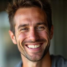 Customer James smiling